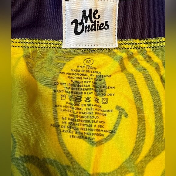 MeUndies Men’s Trunks -(NEW) smiley face style! Super soft comfortable underwear - Picture 2 of 5